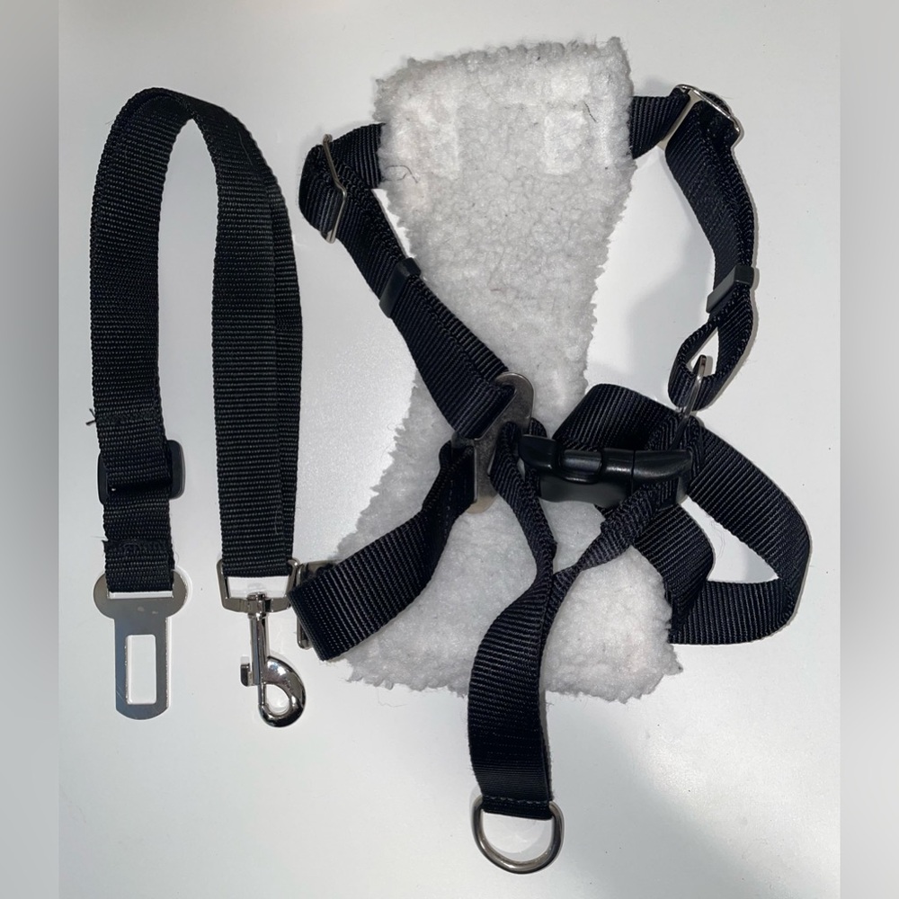 Easy rider car travel Pet Harness with attachments - medium